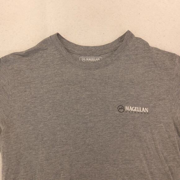 Magellan Outdoors Short Sleeve Crew Neck T-Shirt Mens Size Medium M Gray - Picture 1 of 9